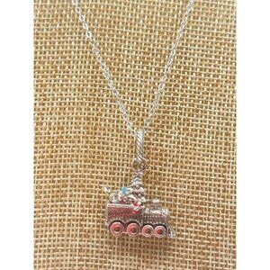 Brighton Christmas train with toys charm necklace NWT charm is removable